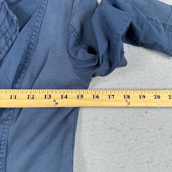 XCVI Jacket Women’s Small Blue‎ Tie Front Collared Long Sleeve - Picture 10 of 16